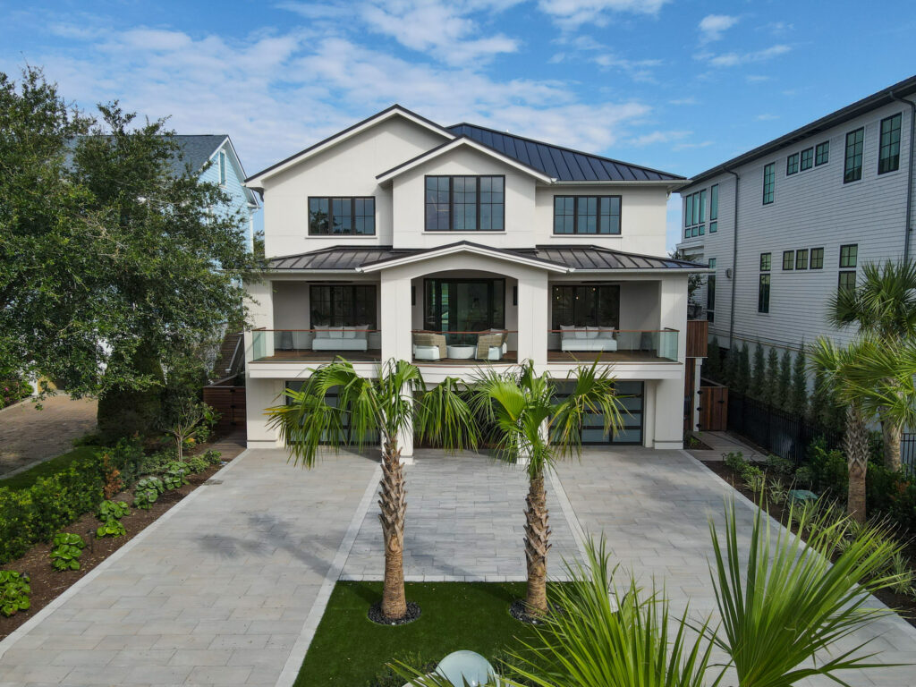 sleek modern waterfront home transitional